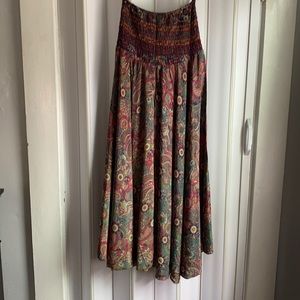 Floating lotus wide leg recycled silk pant